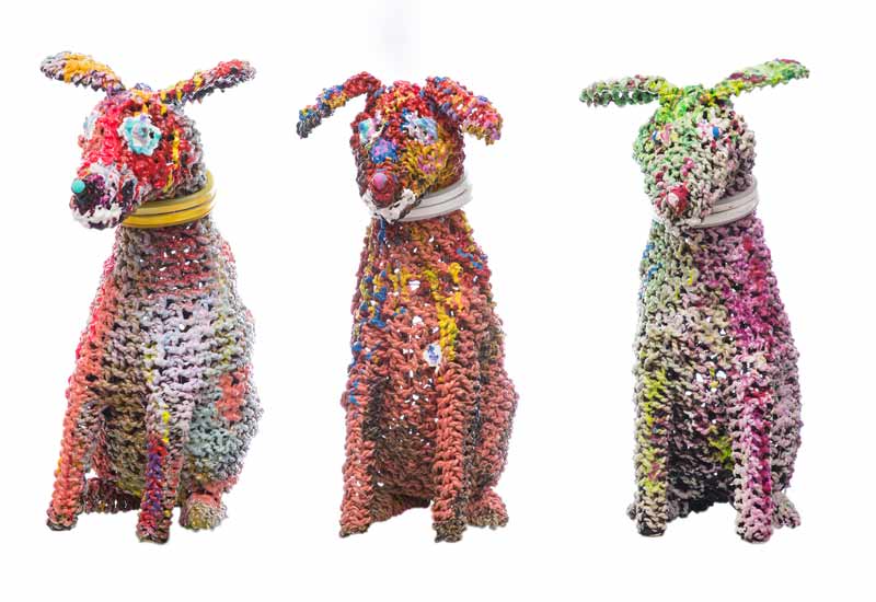Scultures The 3 Dogs